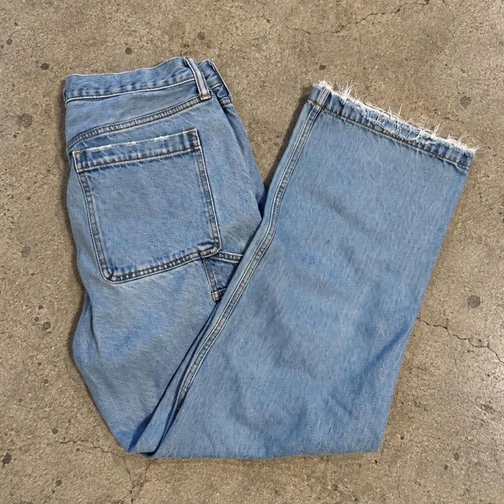 Abercrombie & Fitch Baggy Carpenter Jeans 33x32 Light Wash